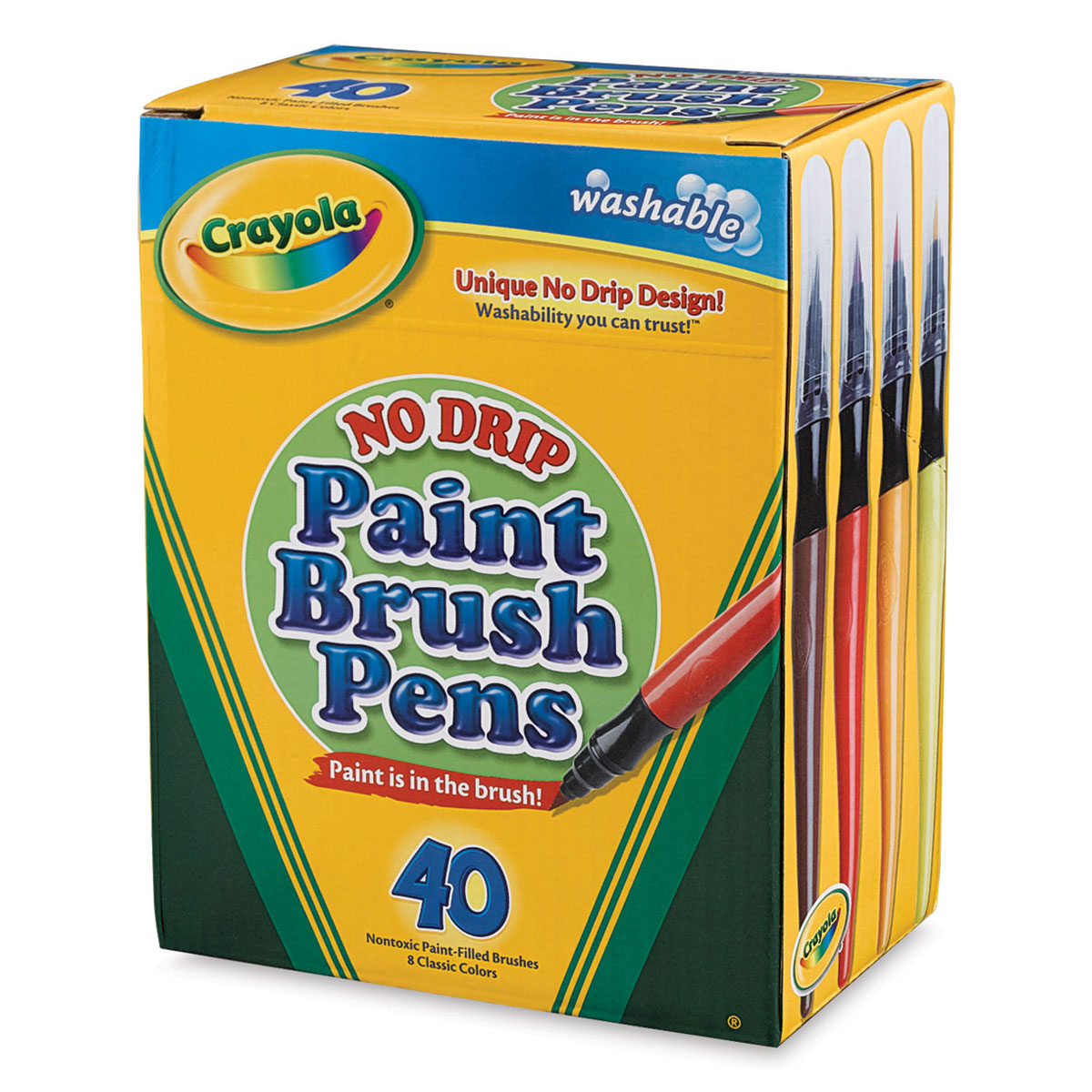 Crayola Washable Paint Brush Pen Set - Set of 40